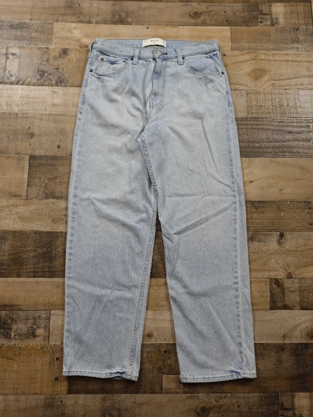 Hollister Baggy Jeans Men’s 32x32 Light Wash Relaxed Loose Fit Denim